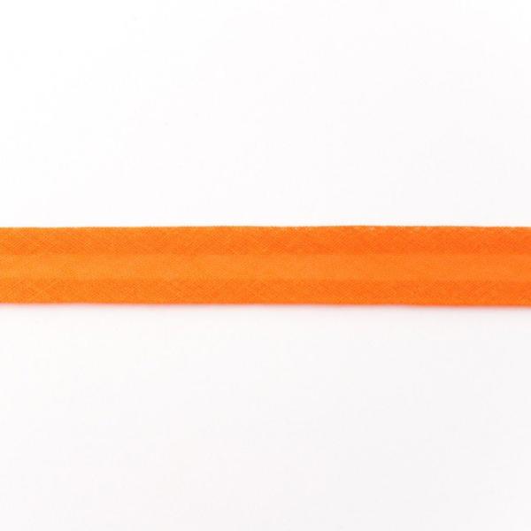 Schrägband Baumwolle Breite 20 mm gefalzt - Orange